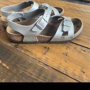 Birkenstock Kids Silver Sandals